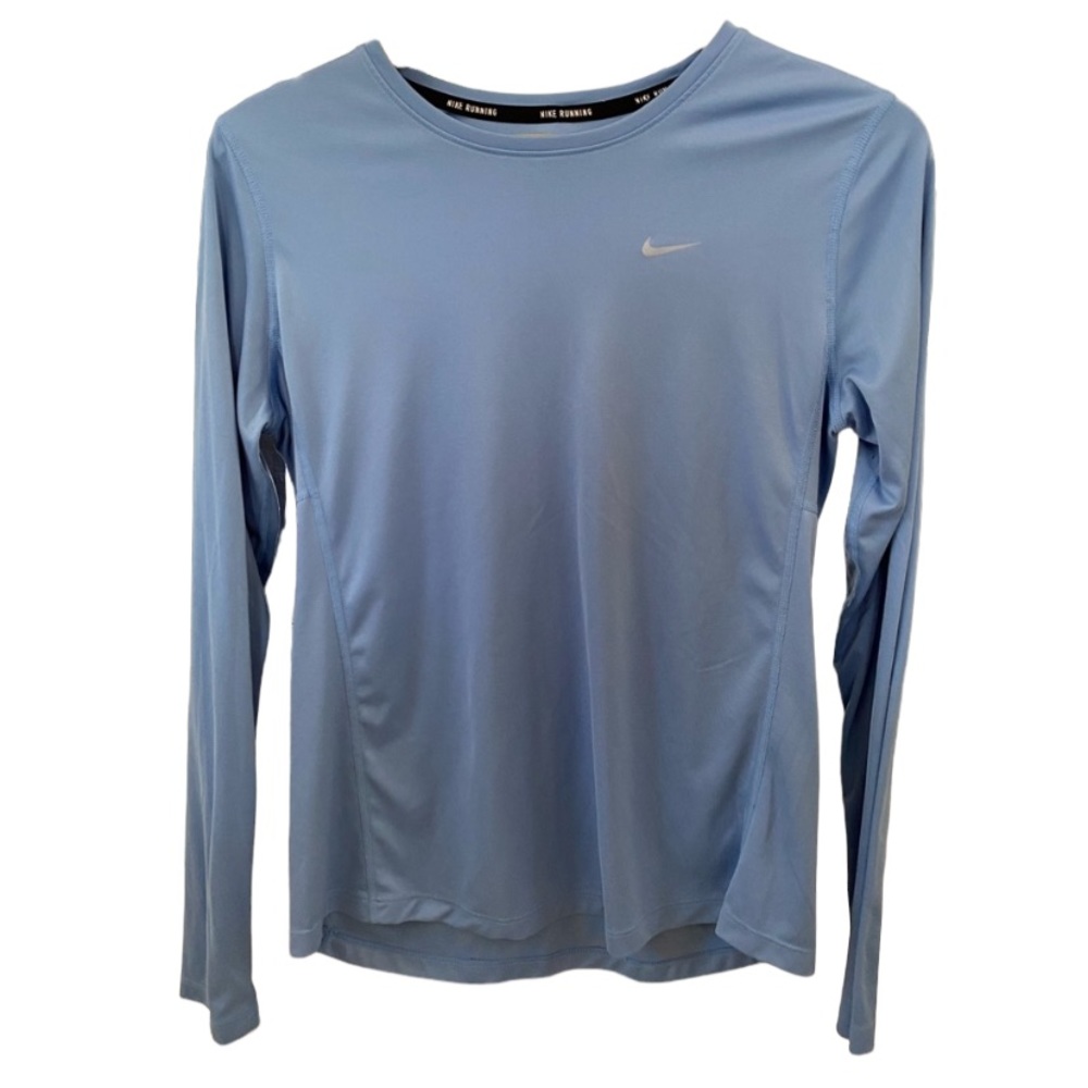 Nike Light Blue Running Long Sleeve Dri Fit Size Large